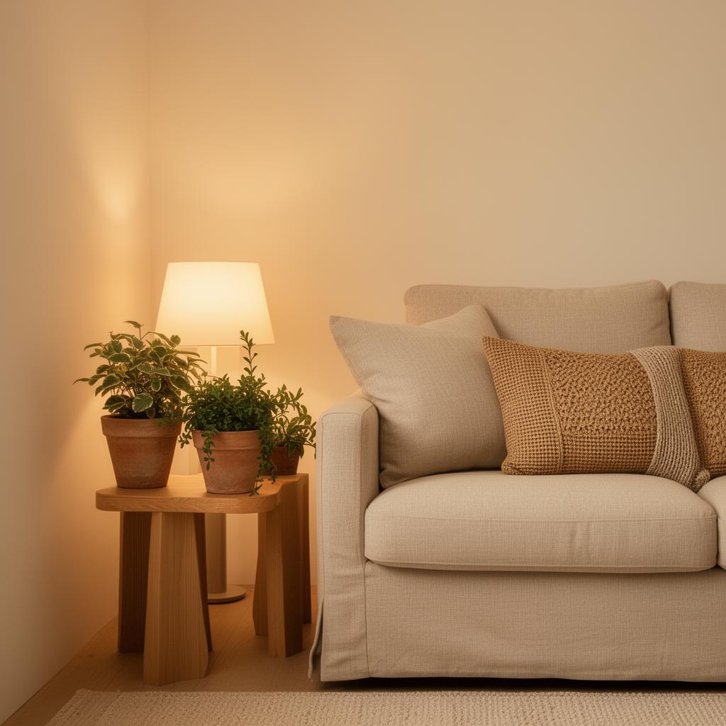 Warme woonkamer in een mantelzorgwoning